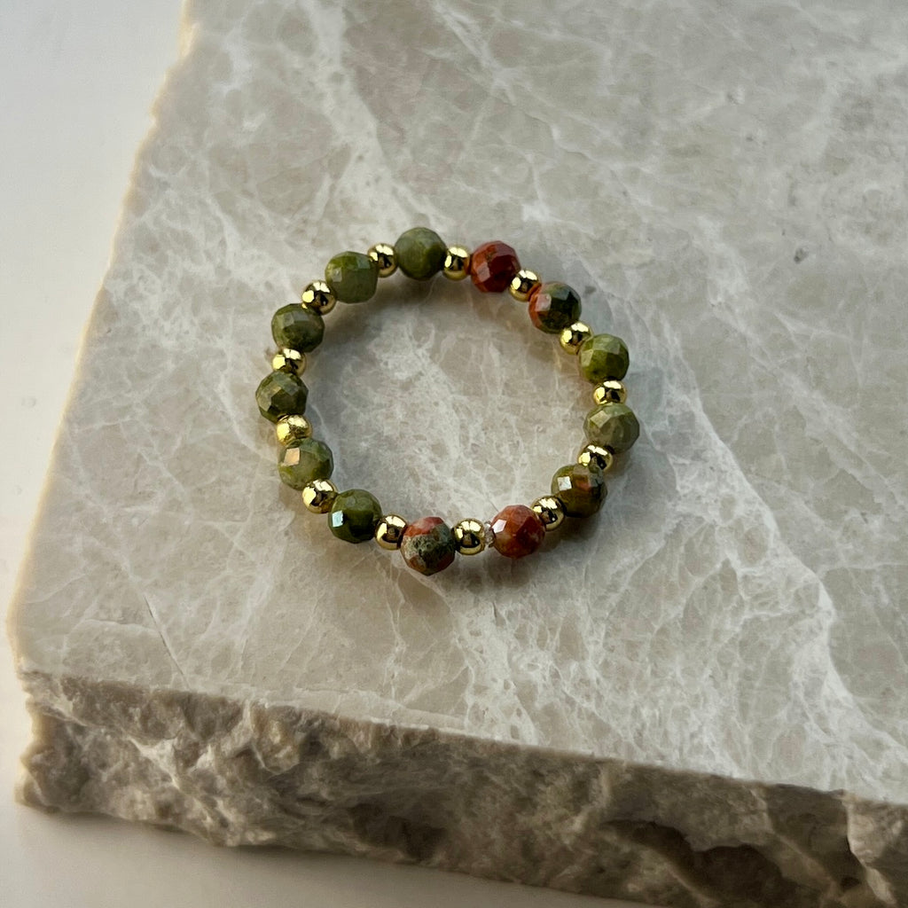 Unakite Ring