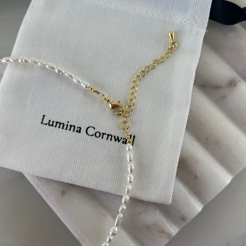 Freshwater Pearl Necklace | Gold or Silver