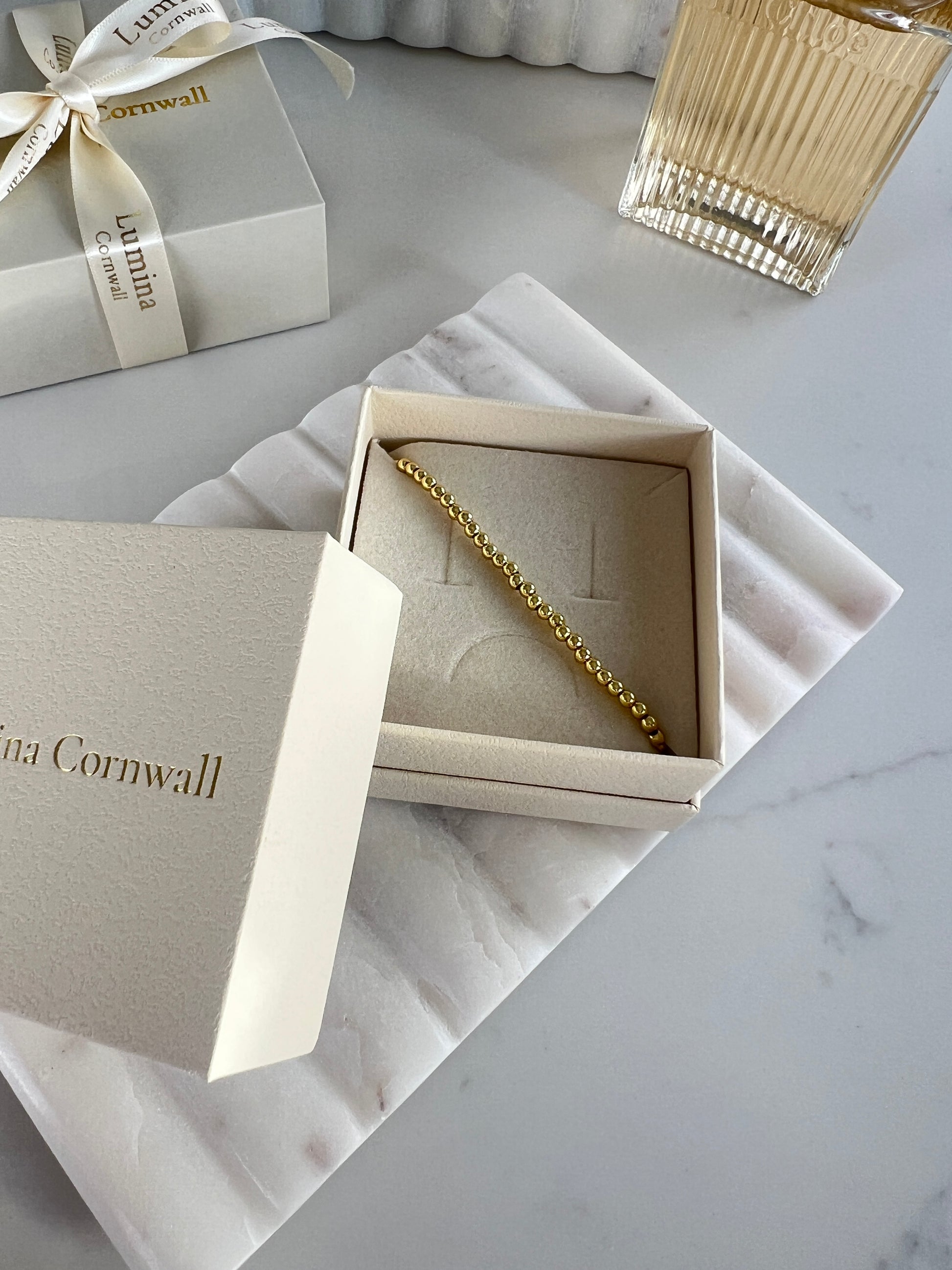 18k Gold-Plated Beaded Bracelet