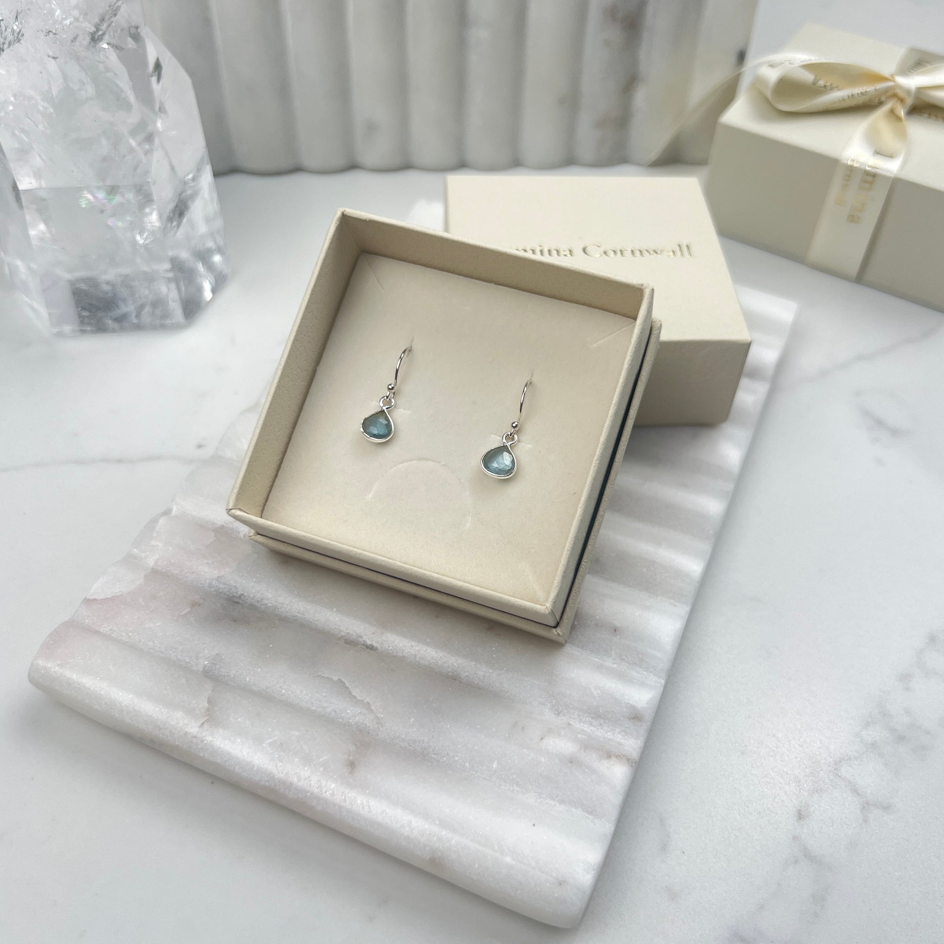 Sterling Silver Aquamarine Earrings