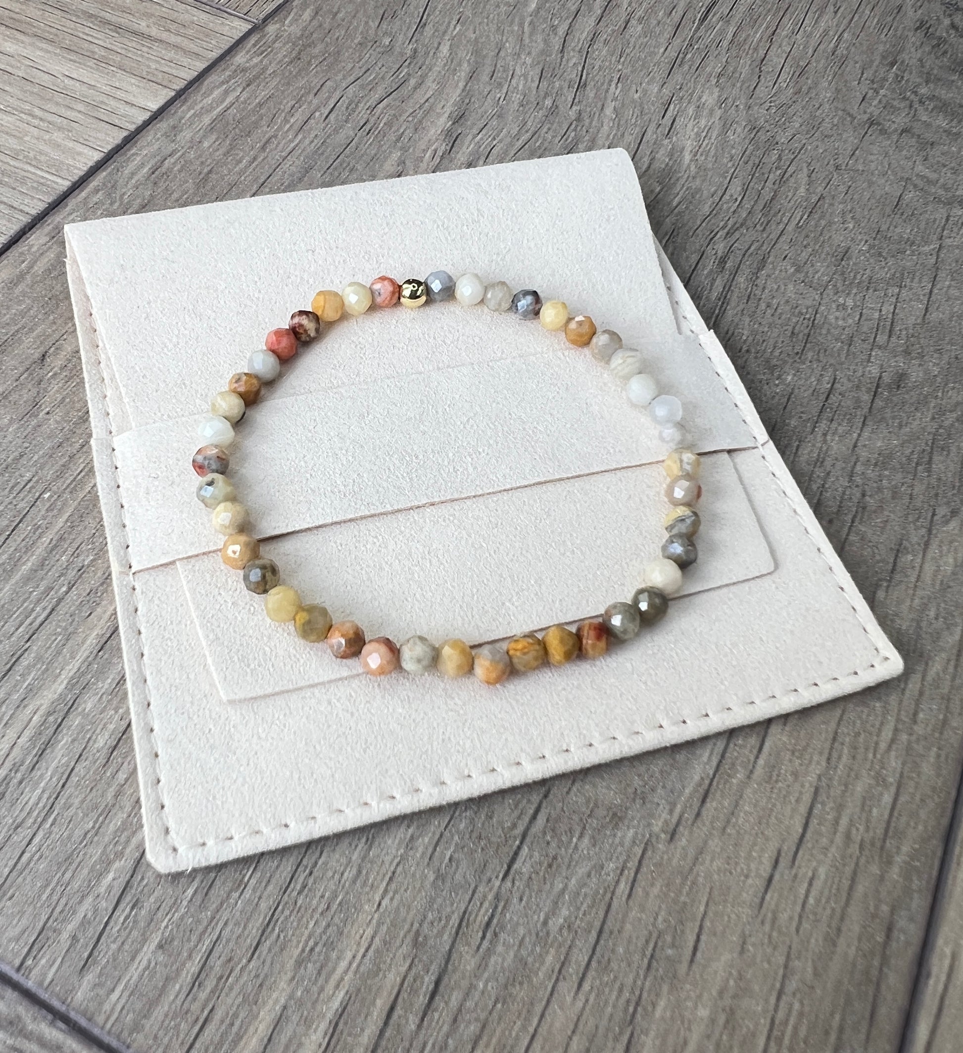Crazy Lace Agate Stretch Bracelet