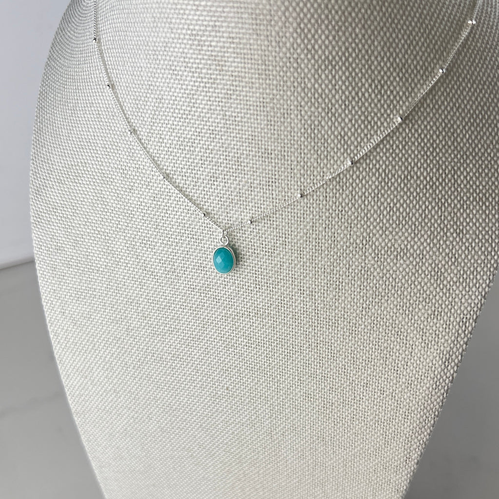 Amazonite Necklace | Sterling Silver