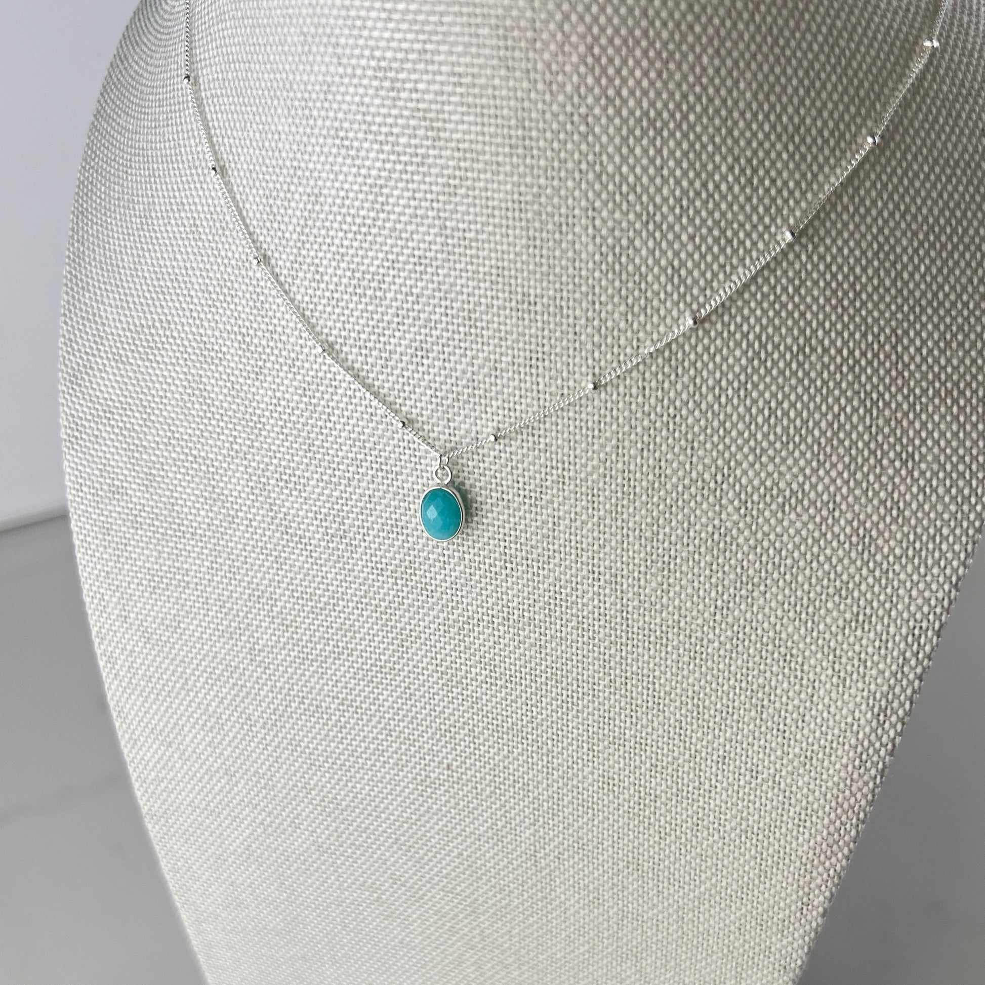Amazonite Necklace | Sterling Silver