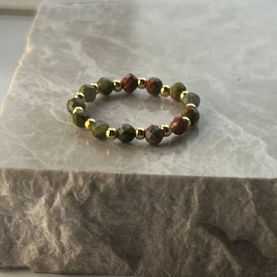 Unakite Ring