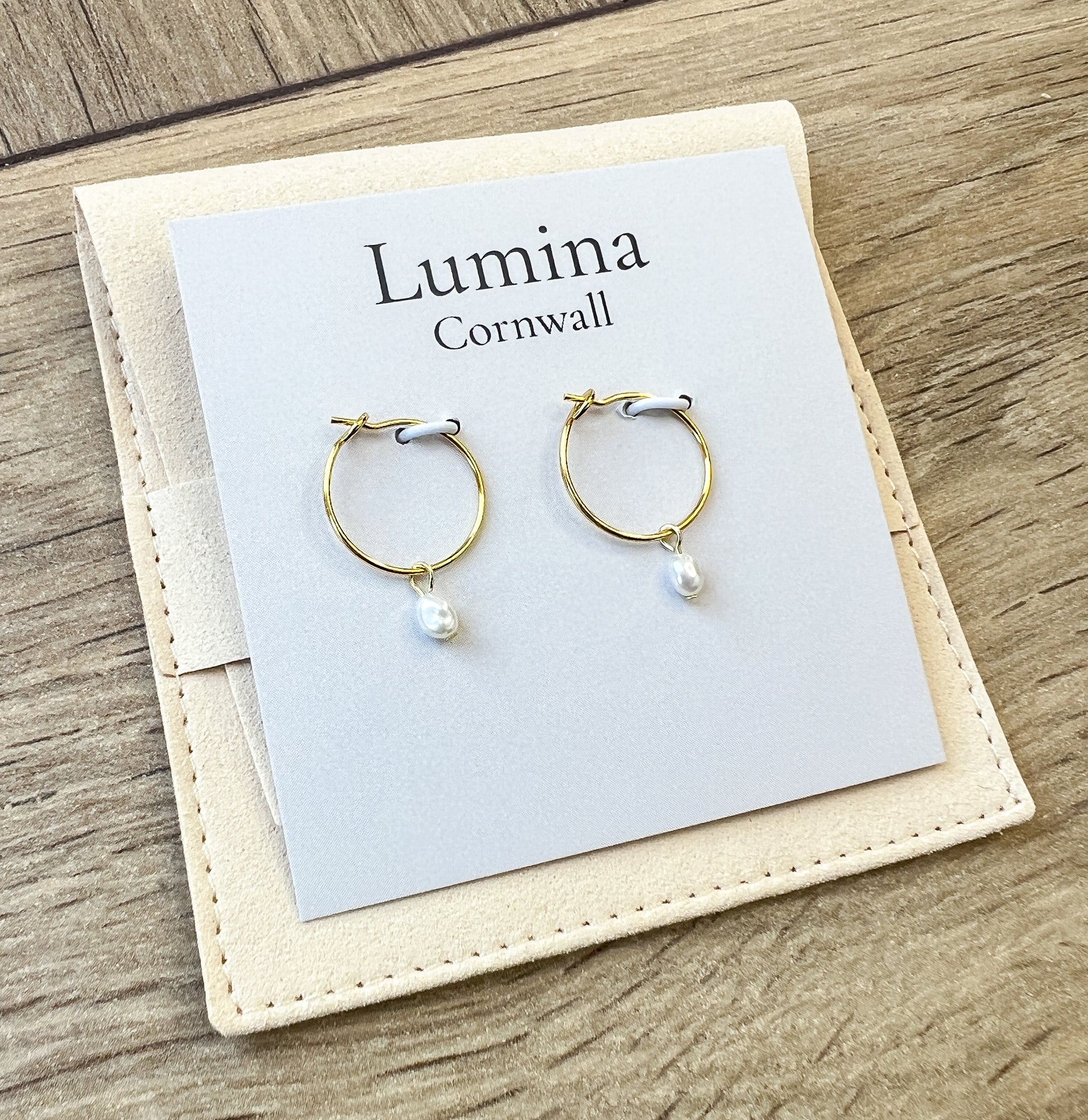 Freshwater Pearl Hoop Earrings
