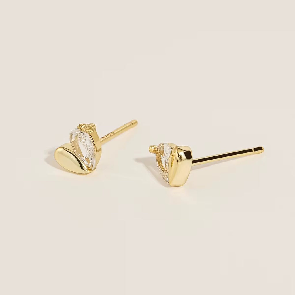 Heart Stud Earrings