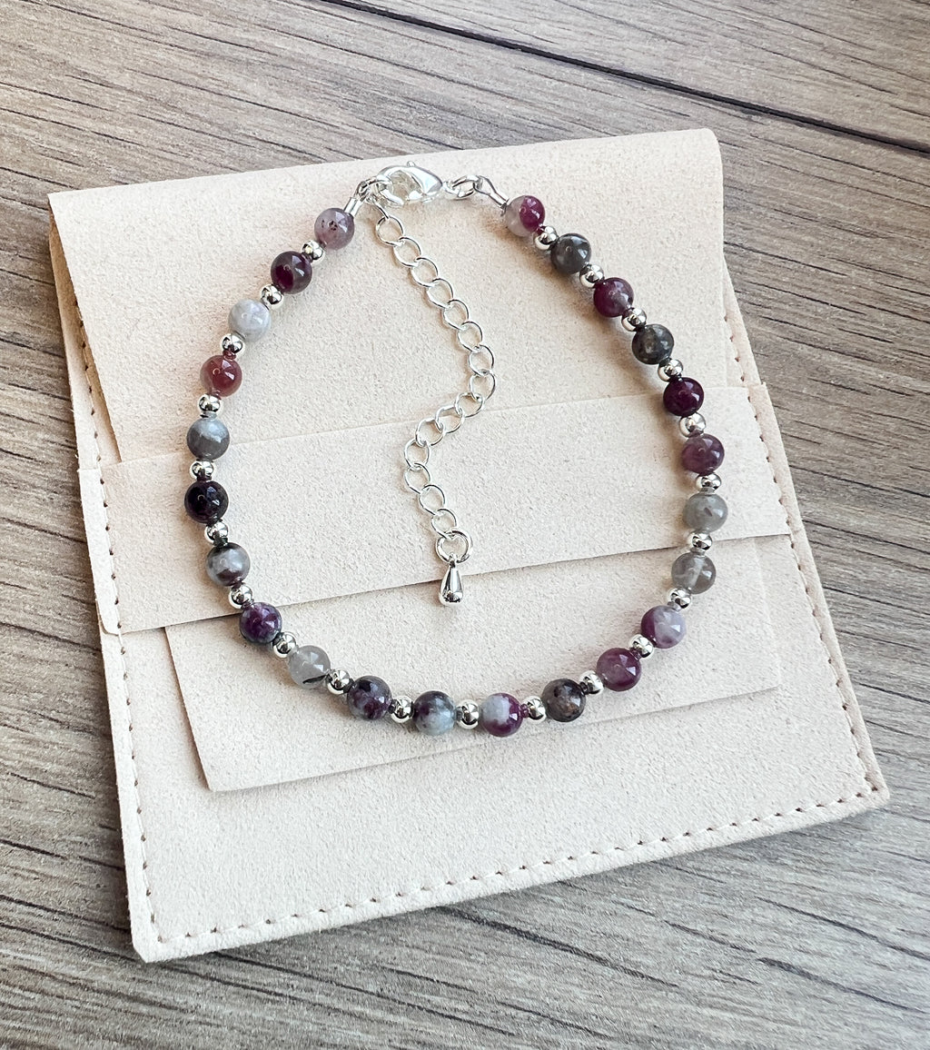 Plum Tourmaline Bracelet
