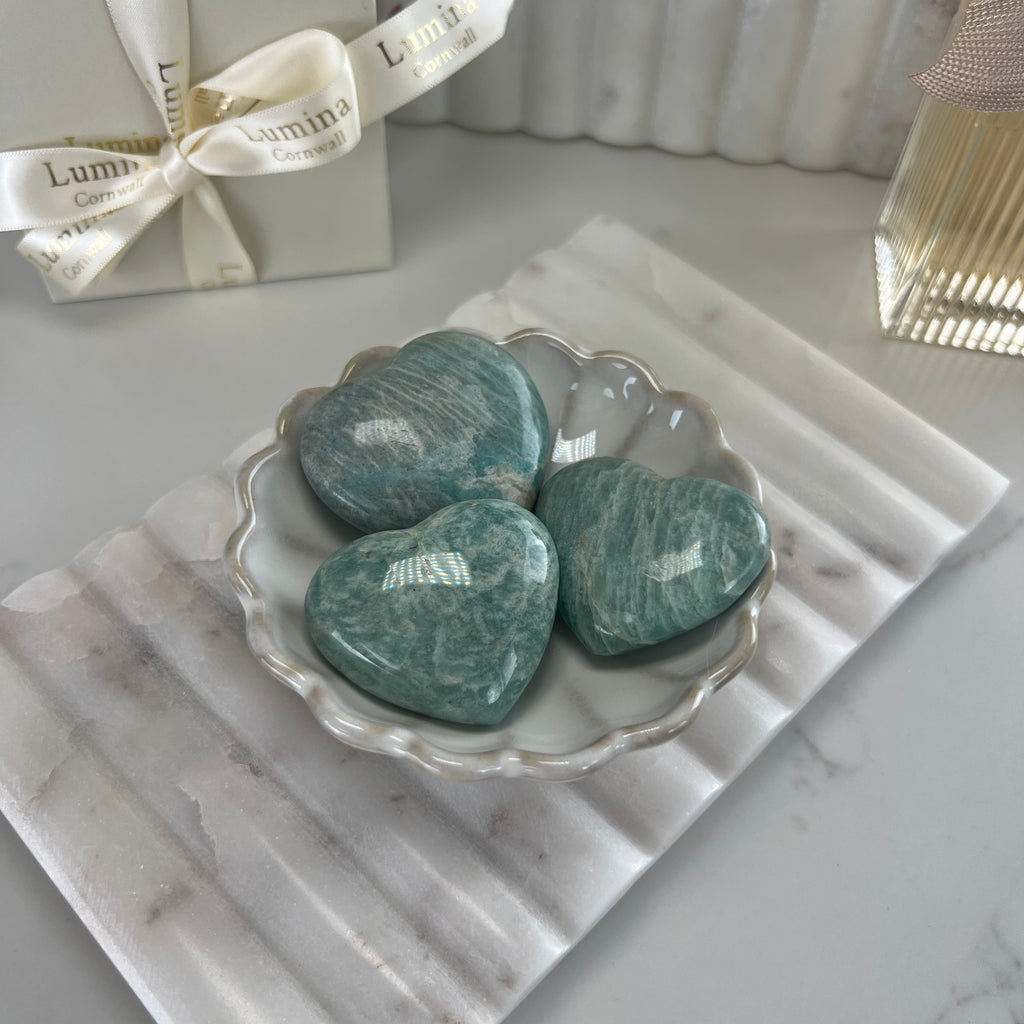 Amazonite Crystal Heart