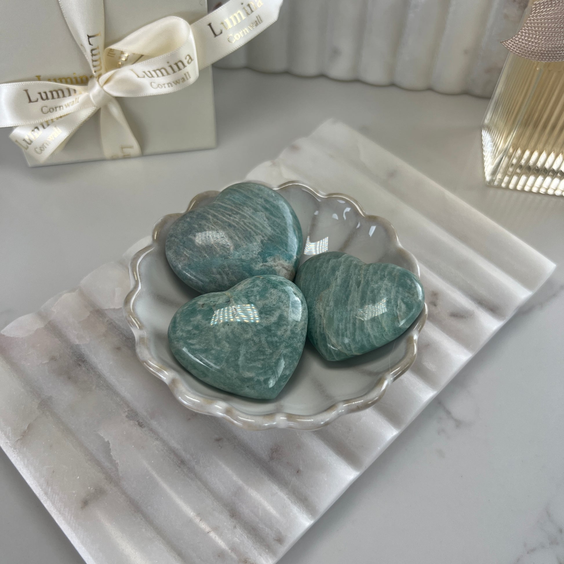 Amazonite Crystal Heart