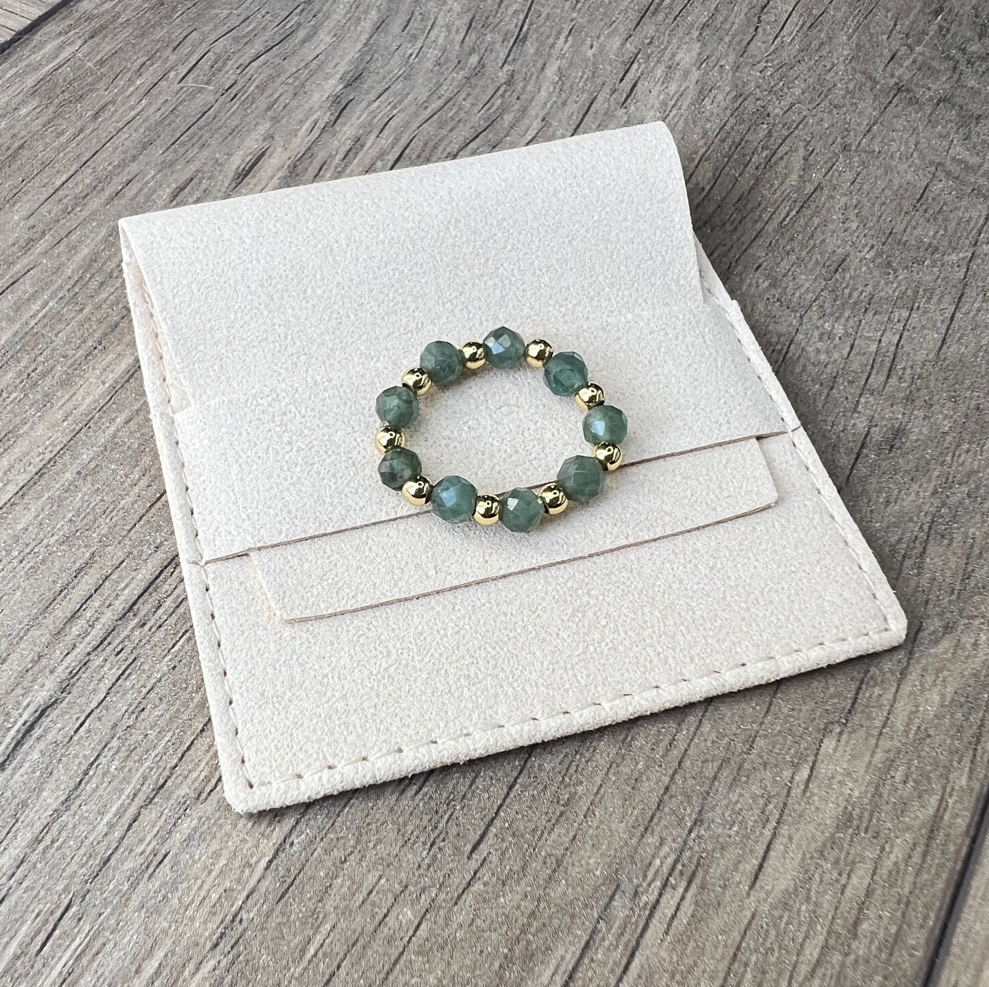 Green Apatite Ring
