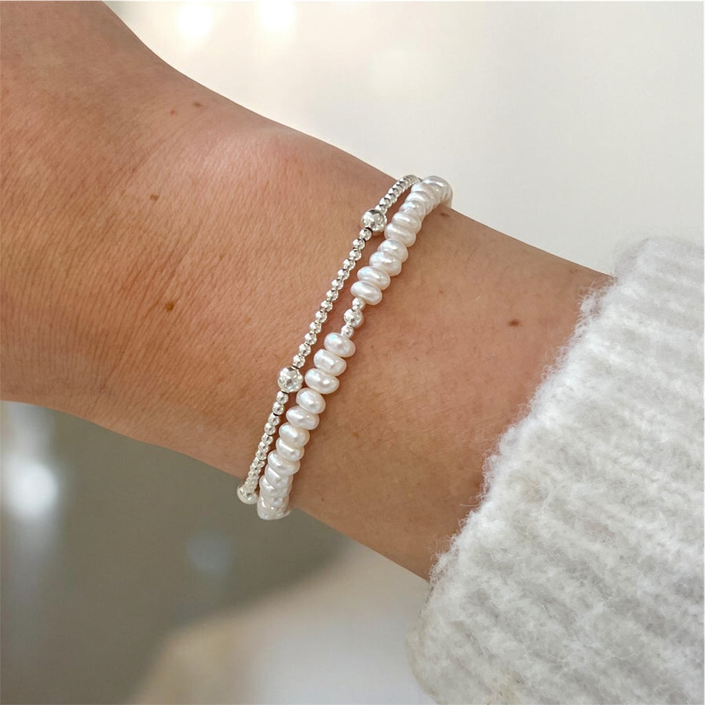 Sterling Silver Beaded Bracelet