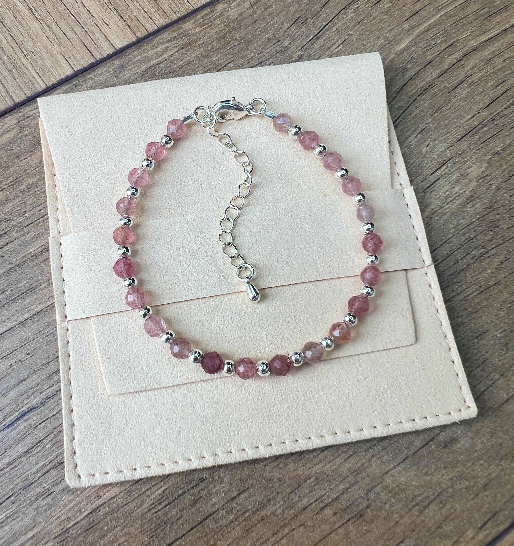Strawberry Quartz Bracelet