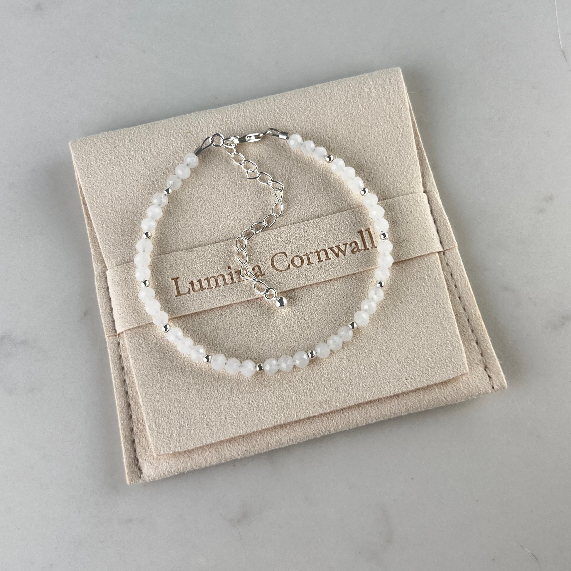 White Jade Dainty Bracelet