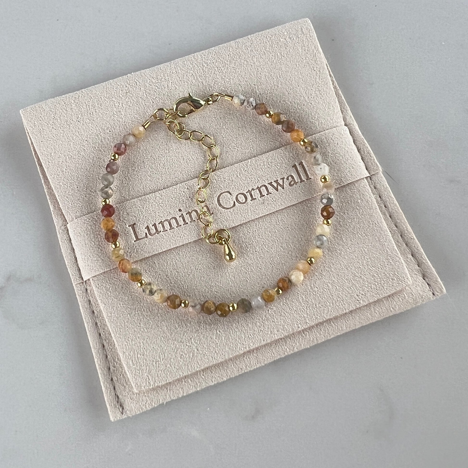 Crazy Lace Agate Dainty Bracelet