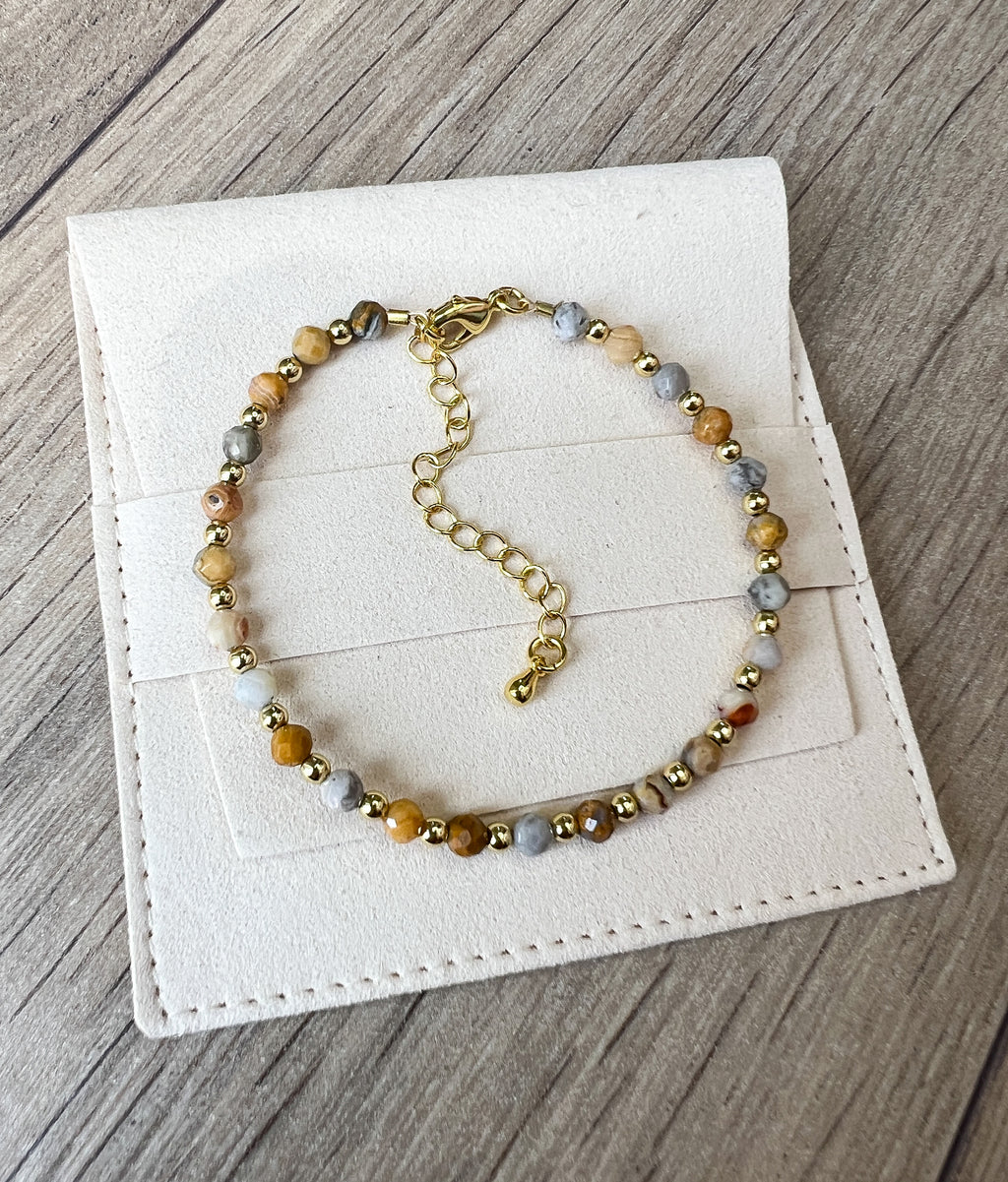 Crazy Lace Agate Bracelet