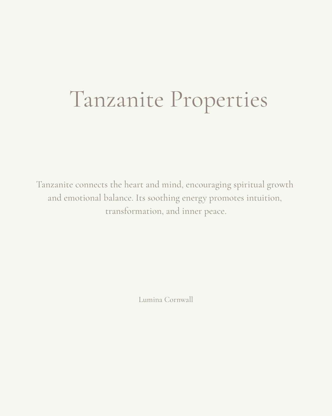 Tanzanite Ring (Rare Crystal)