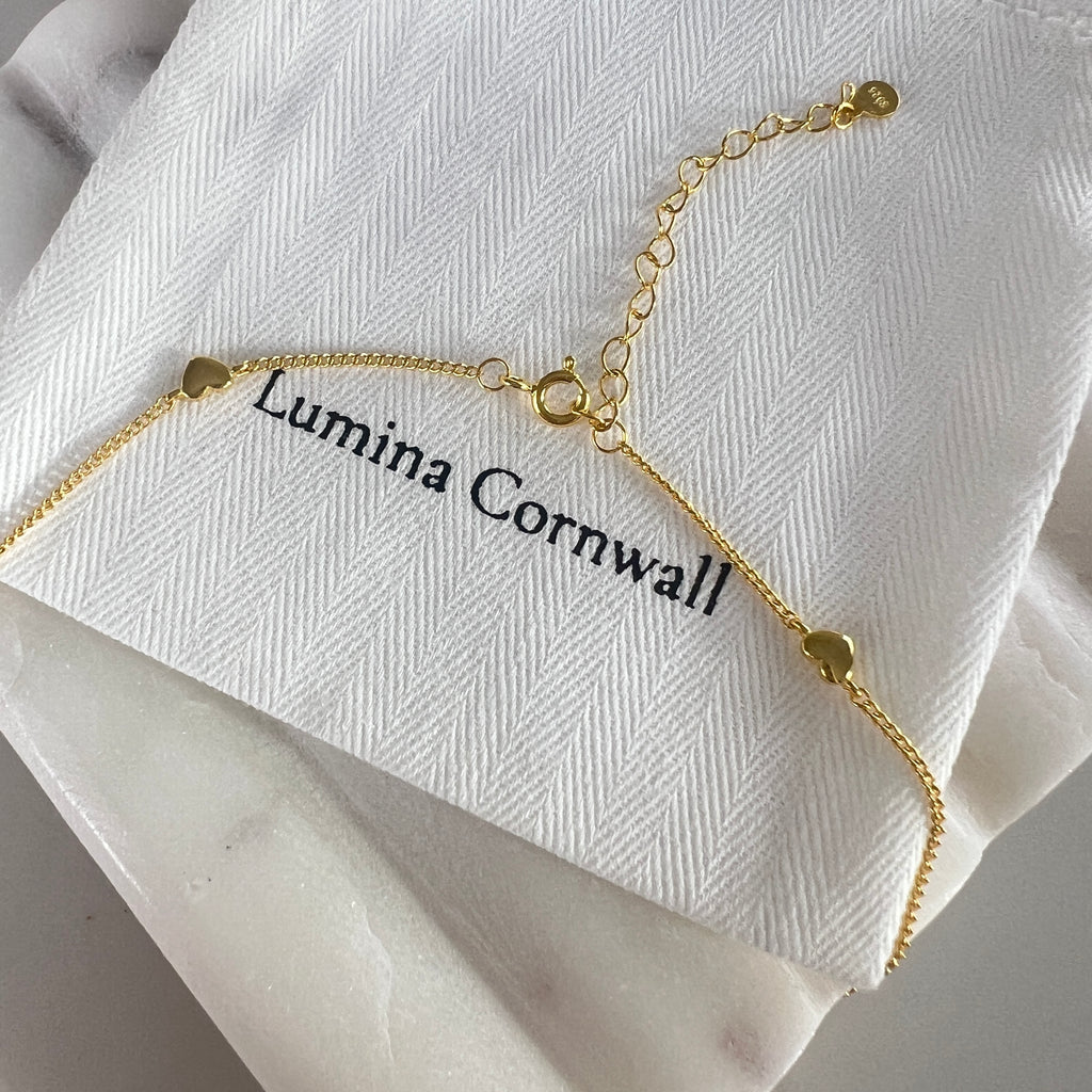 Dainty Heart Necklace | Gold