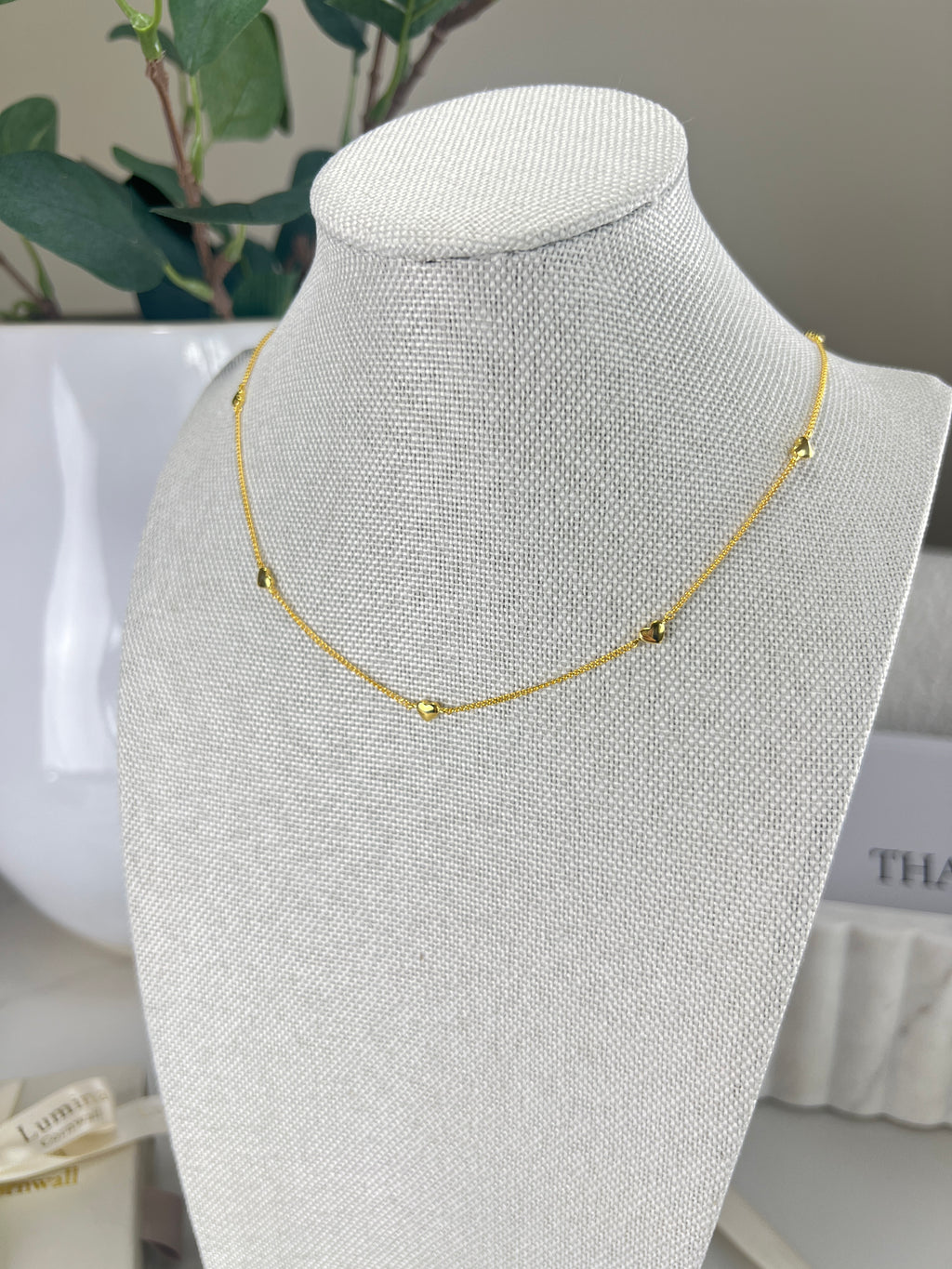 Dainty Heart Necklace | Gold