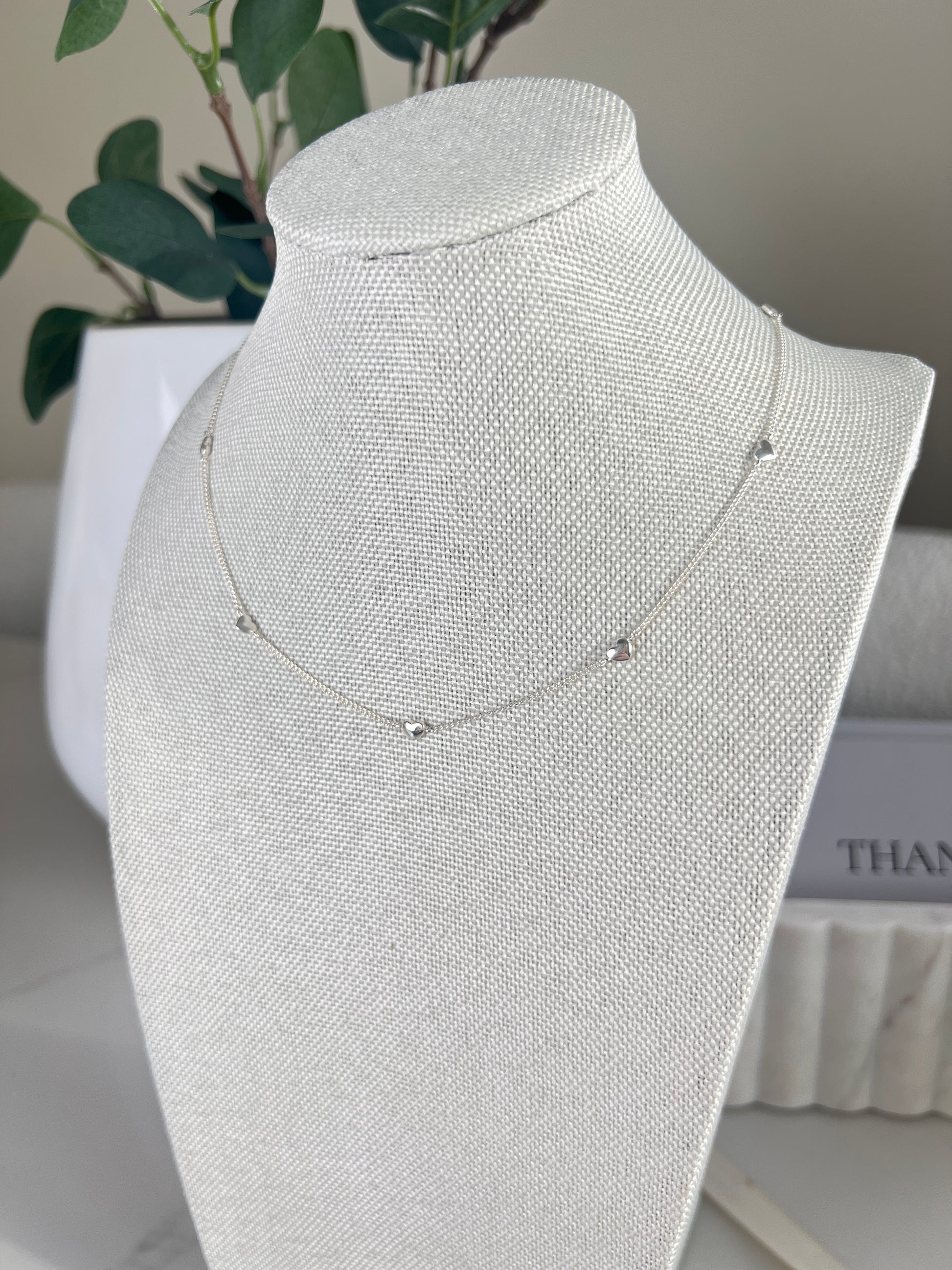Dainty Heart Necklace | Sterling Silver