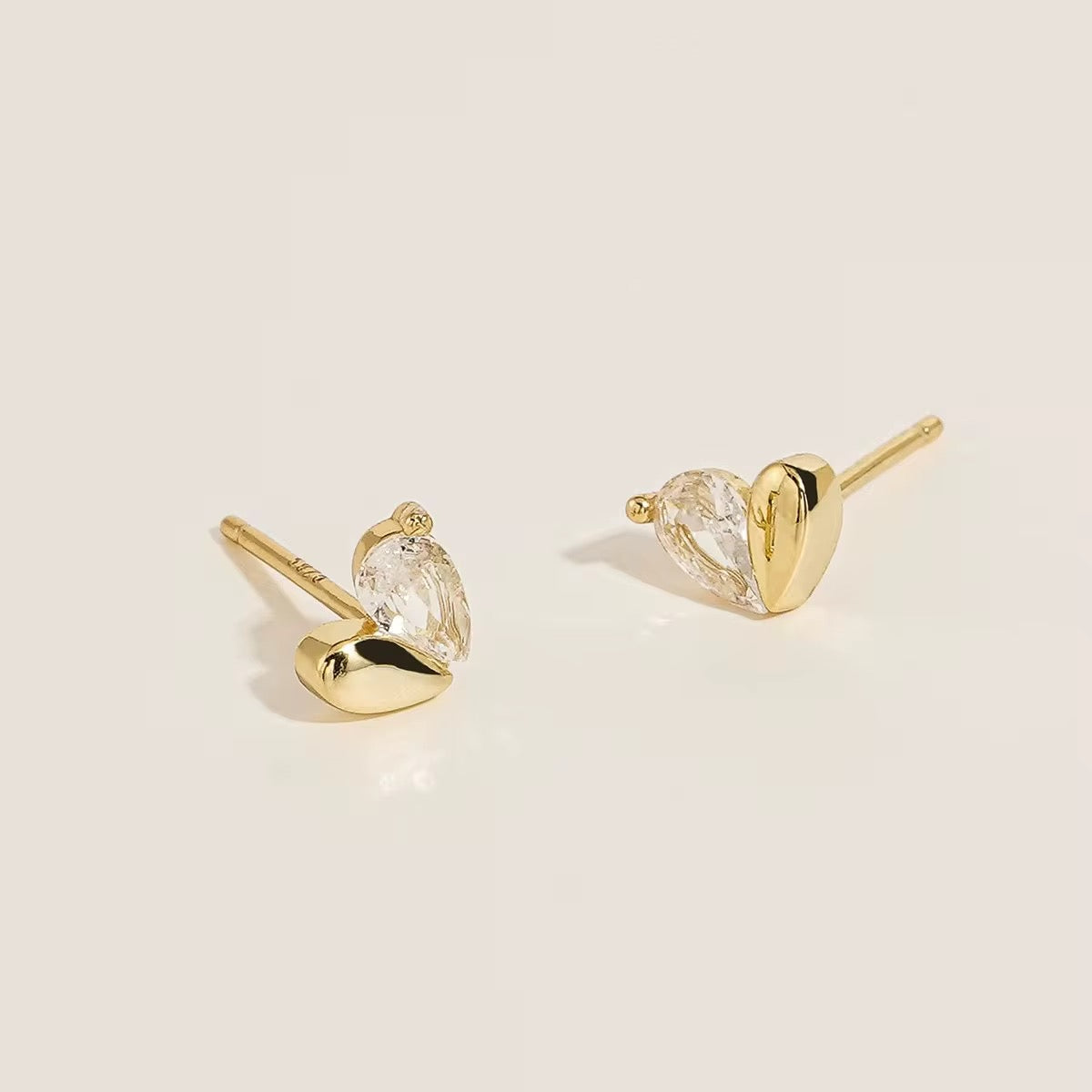 Heart Stud Earrings
