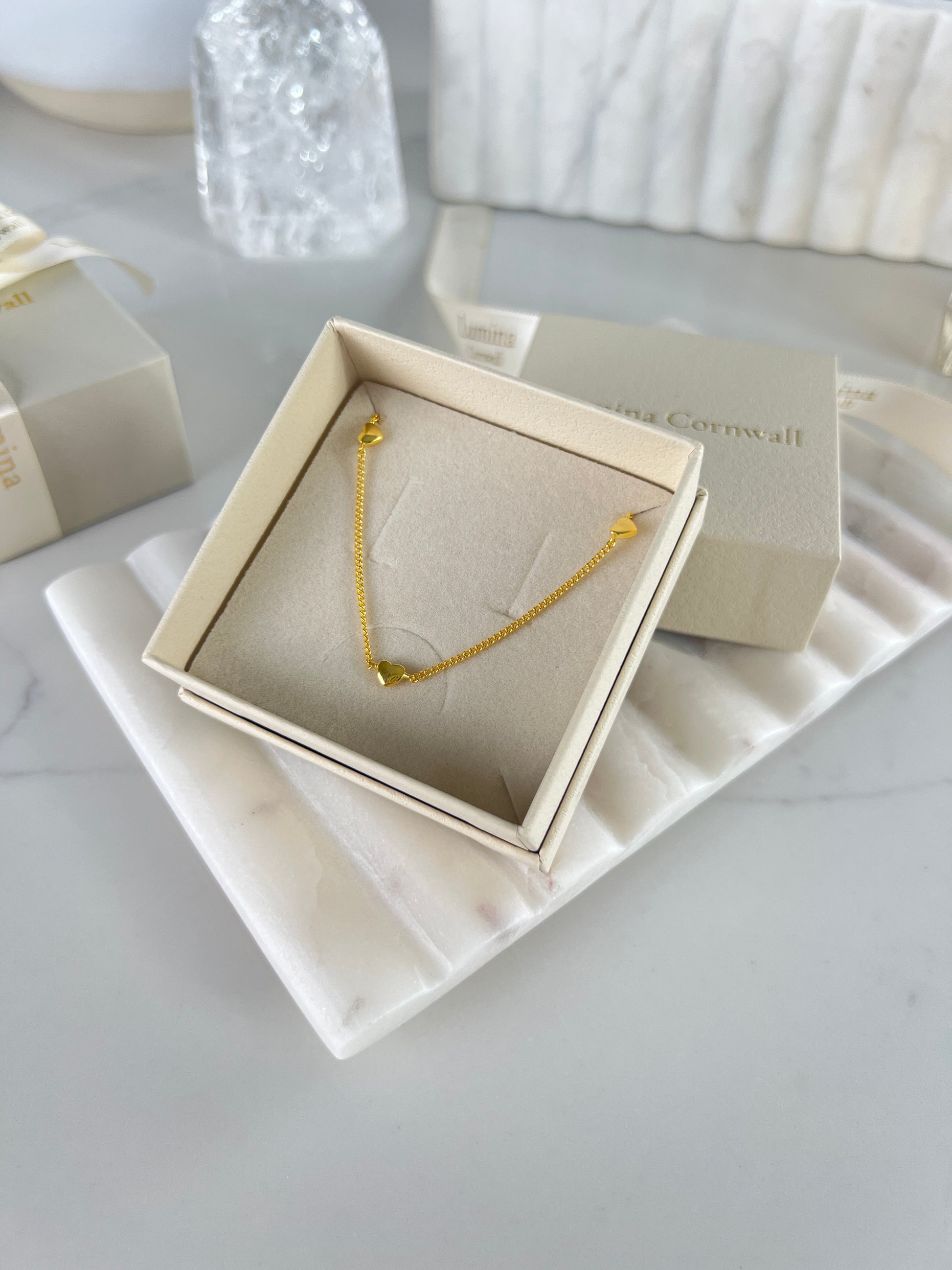 Dainty Heart Necklace | Gold