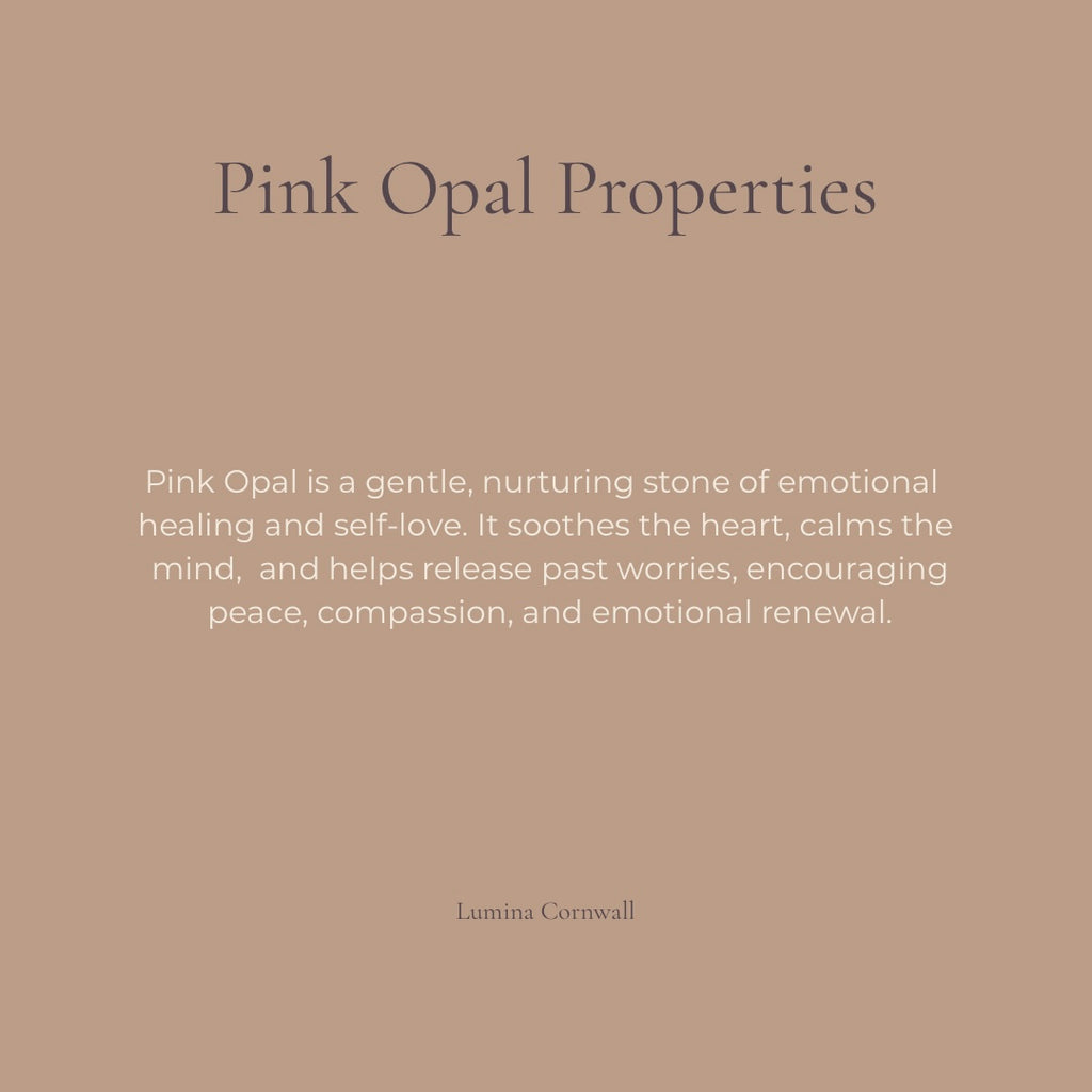 Sterling Silver Pink Opal Earrings