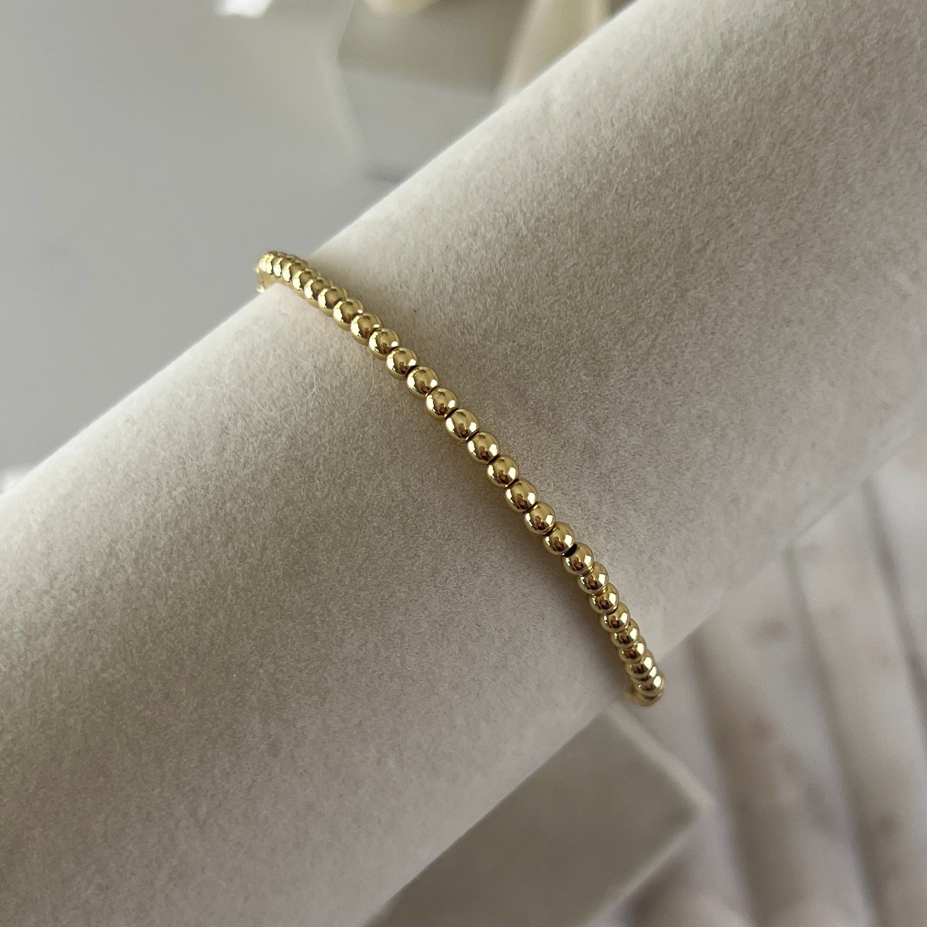 18k Gold-Plated Beaded Bracelet