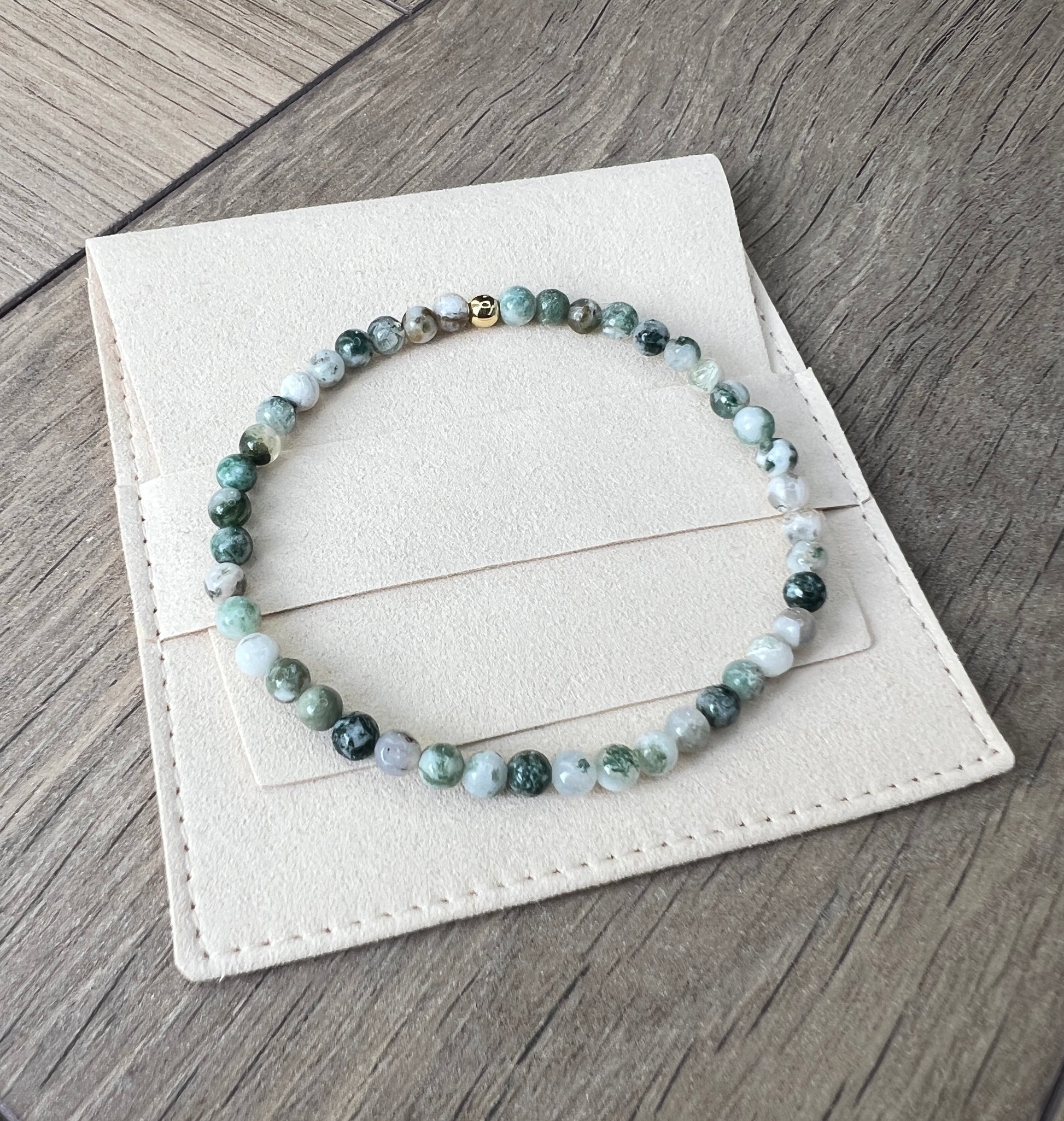 Tree Agate Stretch Bracelet