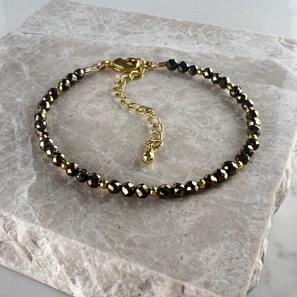 Pyrite Dainty Bracelet