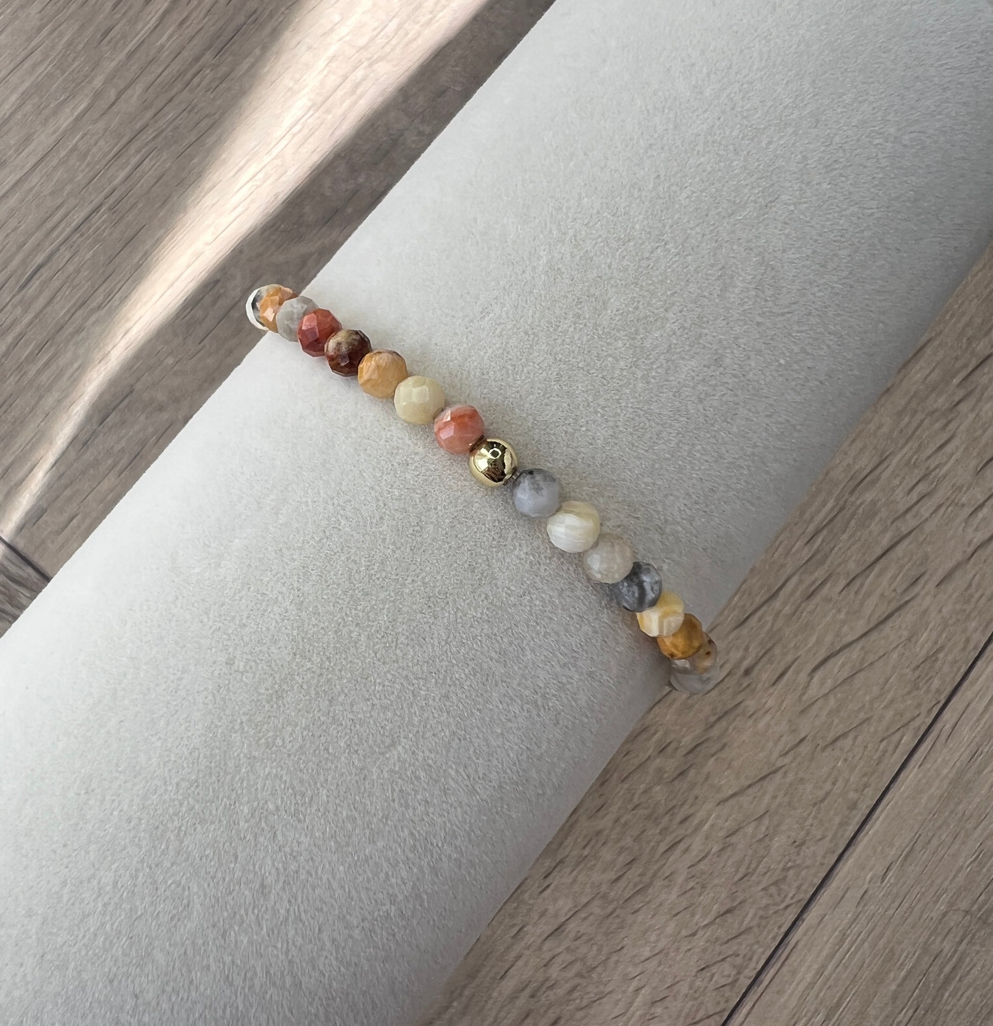 Crazy Lace Agate Stretch Bracelet