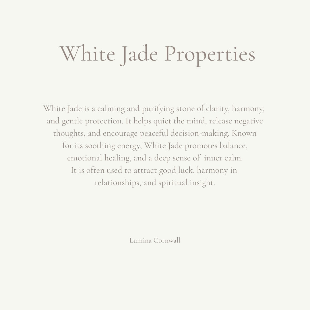 White Jade Dainty Bracelet