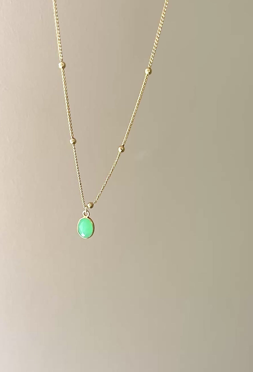 Green Chrysoprase Necklace