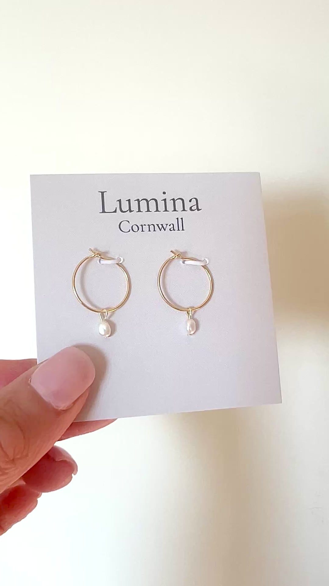 Freshwater Pearl Hoop Earrings