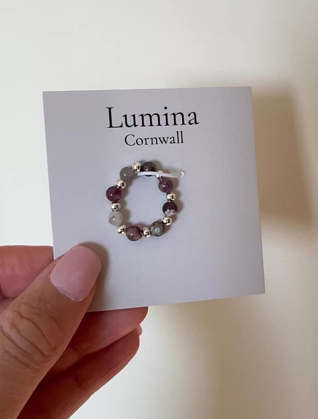Plum Tourmaline Ring